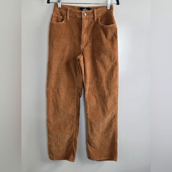 Hollister Wide-Leg Corduroy Pants Sz 1R or 25 - Picture 1 of 7